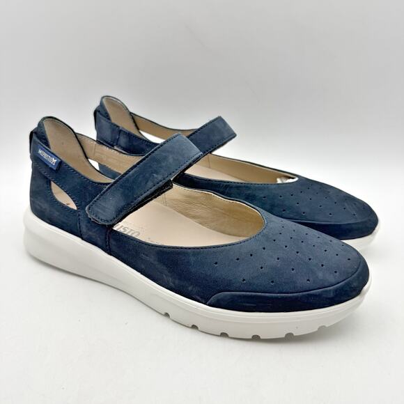 Mephisto Womens Marisa Shoes US 8.5 EU 38.5 Blue Leather Mary Janes NIB - Picture 5 of 12